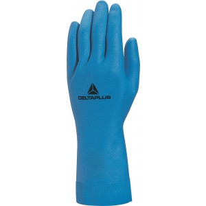 Handschoen huishoud latex blauw mt 9/10 VE440