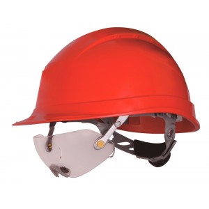 Veiligheidsbril FUEGO tbv helm alu-kleur