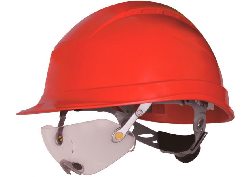 Veiligheidsbril FUEGO tbv helm alu-kleur