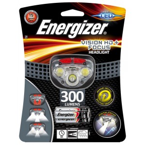 Hoofdlamp Energizer LED Vision HD+ Focus + 3x AAA