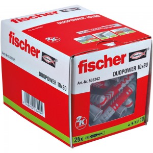 Plug Duopower 10 x 80 /1st Fischer (538252)