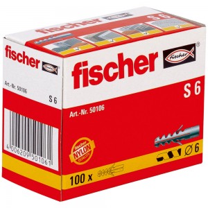 Plug nylon S 6 /1st Fischer (50106)