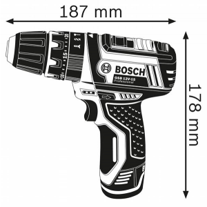Bosch GSB 12V-15 accu klopboormachine Body L-Boxx (0.601.9B6.90E)