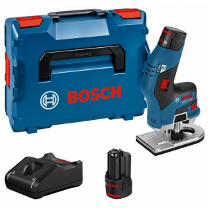 Bosch GKF 12V-8 accu boven/kantenfrees (2x3.0Ah) (0.601.6B0.000) L-Boxx