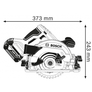 Bosch GKS 18V-57 G accu cirkelzaag Body L-Boxx (0.601.6A2.101) (Ø165)