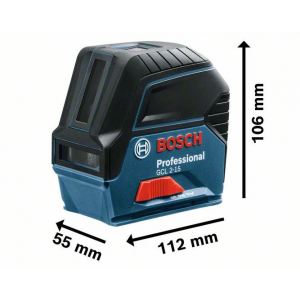 Bosch GCL 2-15 kruislijnlaser (0.601.066.E00) karton + beschermtas