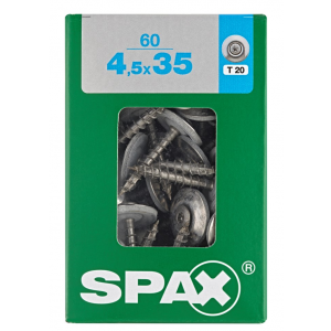 SPS SPAX waterdicht 4.5 x 35 T20 /60st inox A2 (4577000450357)