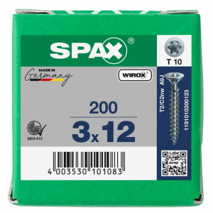 SPS SPAX 3.0 x 12 T10 Wirox /200st (1191010300123)