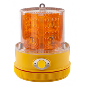 Flitslicht LED oranje magnetisch excl. 2 xD batterijen (PSLM2-A)