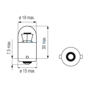 Autolamp 12V-10W-BA15s /2st (07.250.34)