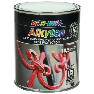 Verf DC Alkyton satijn wit RAL9010 750ml 