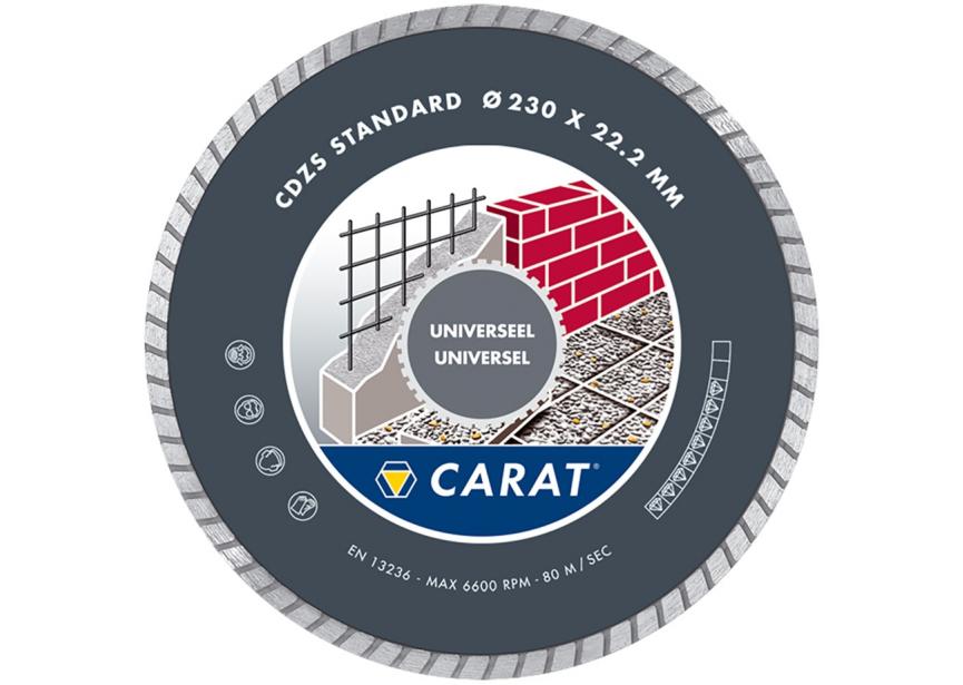 Diamantschijf univ. standard Ø230x22.23 CDZS CARAT