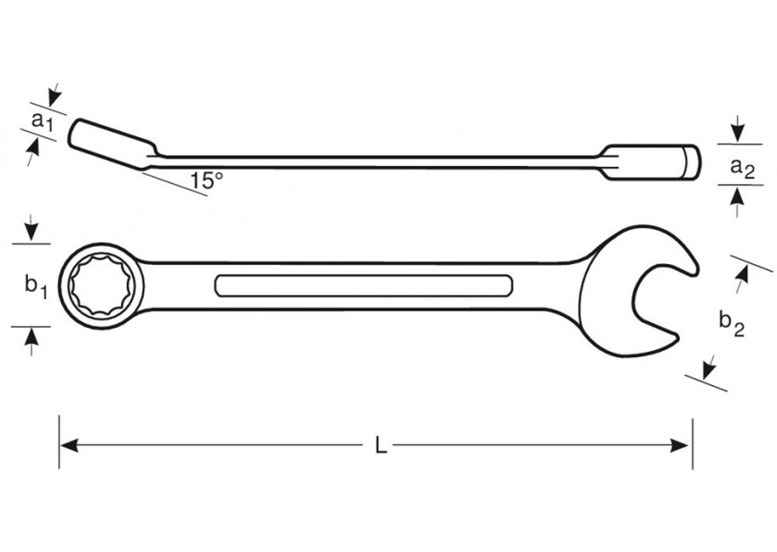 Steekringratelsleutel 12mm 1RM-12 Bahco 