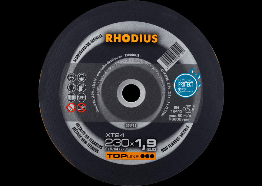 Snijschijf alu 230x1.9mm XT24 Rhodius (205914)