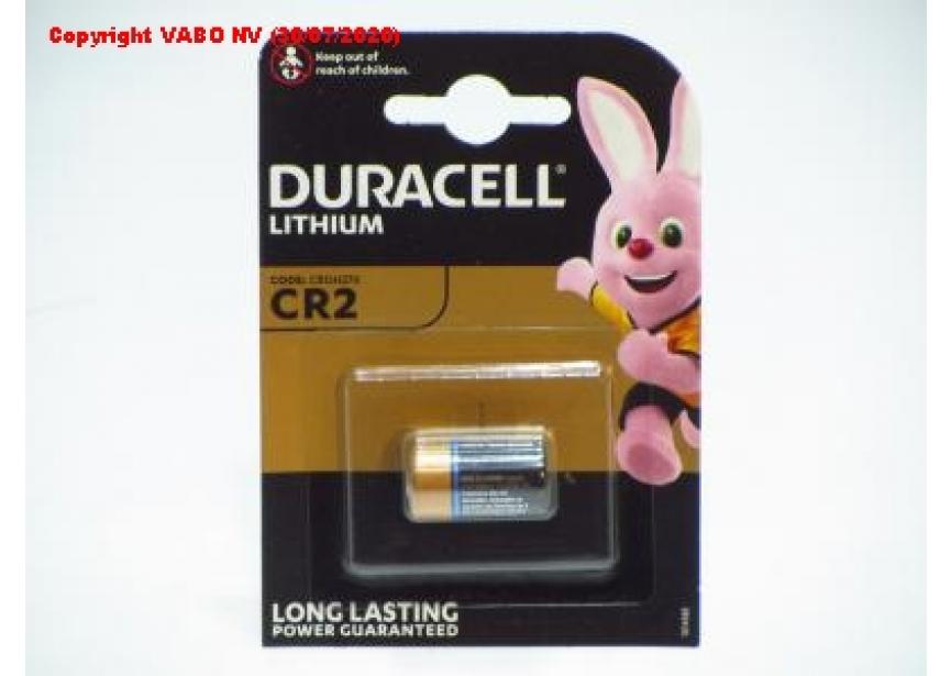 Batterij Duracell CR2 3v Lithium (1bli/1bat)