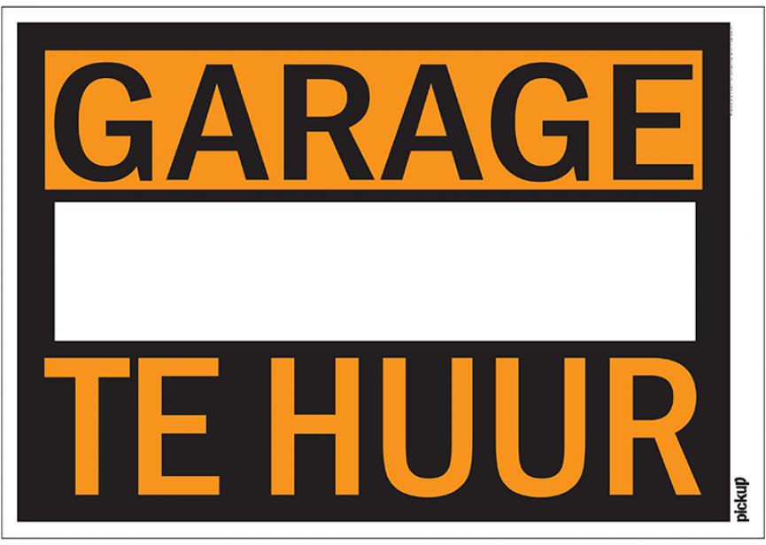 Affiche garage te huur 250x350 