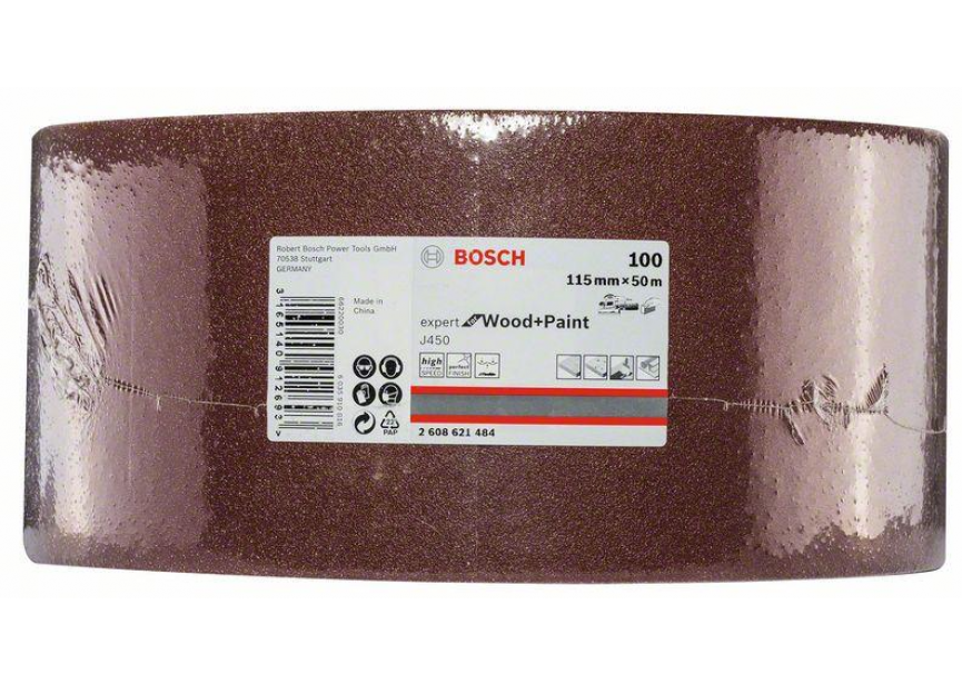 Schuurrol Bosch 115mmx50m J450 K100 (2.608.621.484) Expert Wood+Paint