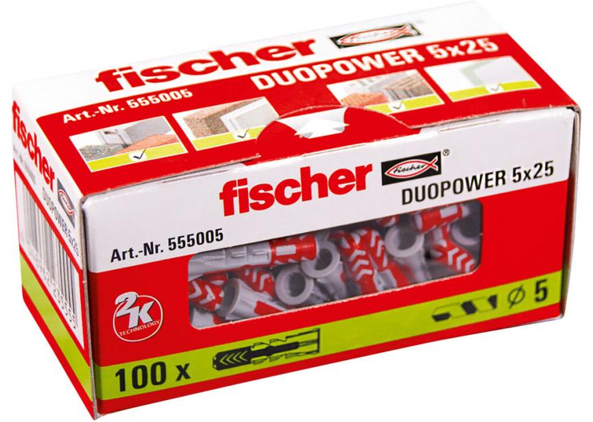 Plug Duopower 5 x 25 /1st Fischer (555005)