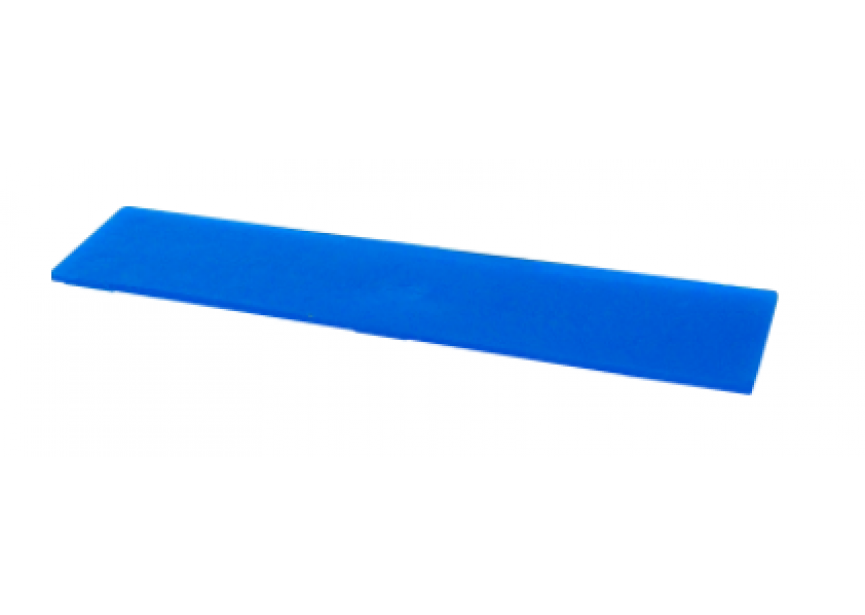 Vulblokje PVC 100x22x1mm blauw /1st Knudsen