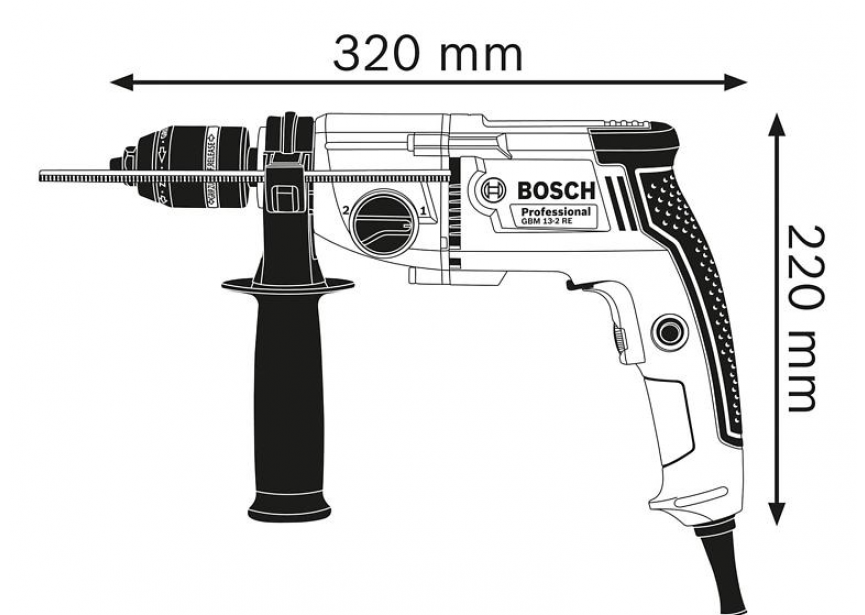 Bosch GBM 13-2 RE boormachine (0.601.1B2.000) Karton