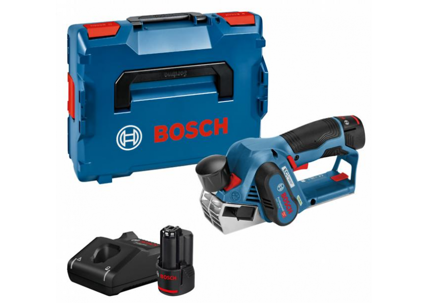 Bosch GHO 12V-20 accu schaafmachine (56mm) (2x3.0Ah) (0.601.5A7.001) L-Boxx