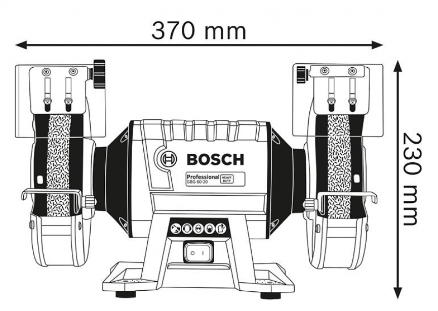 Bosch GBG 60-20 slijpmolen (600w - Ø200) (0.601.27A.400) Karton
