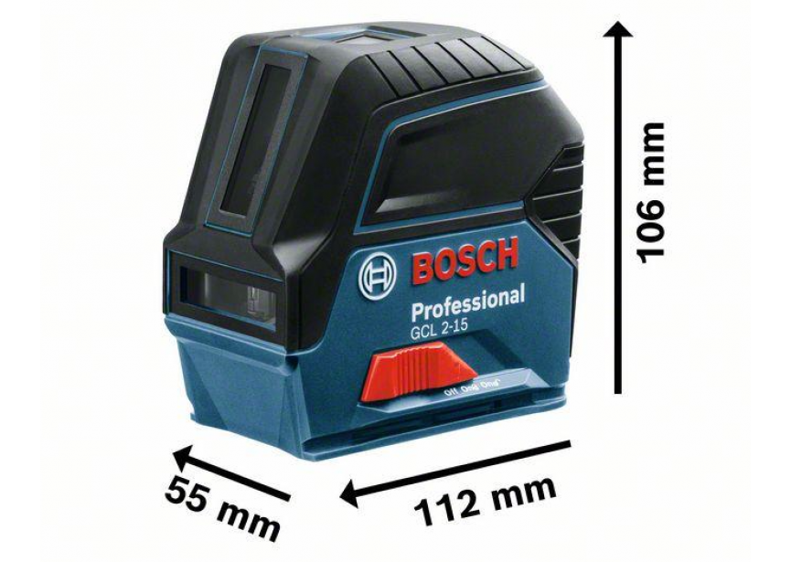 Bosch GCL 2-15 kruislijnlaser (0.601.066.E00) karton + beschermtas