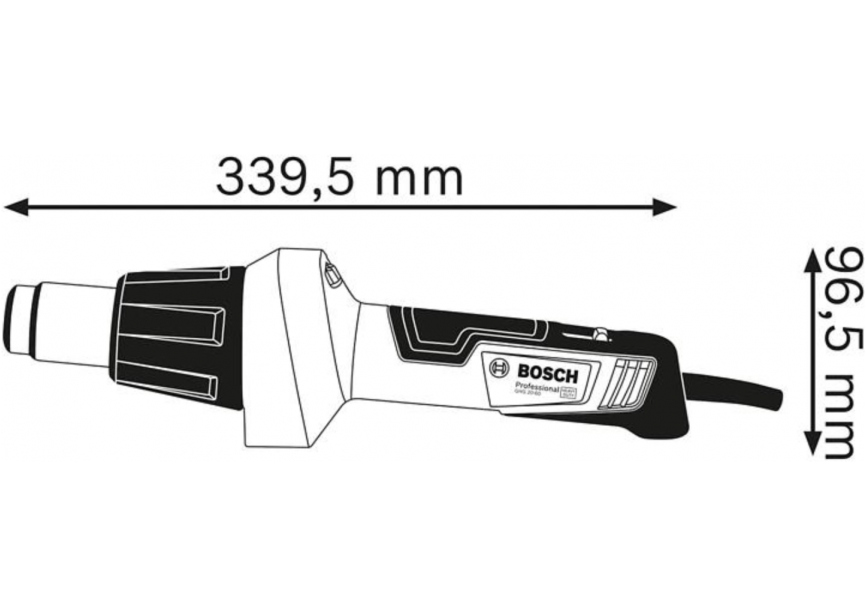 Bosch GHG 20-60 heteluchtpistool (2000w) (0.601.2A6.400) Karton