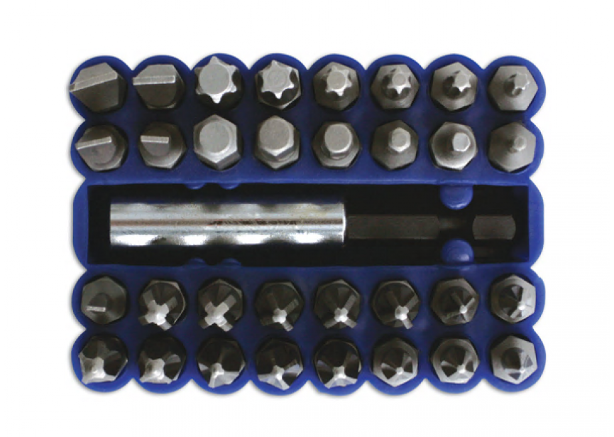 Bitset + magnetische houder 33dlg LA0862 Laser Tools