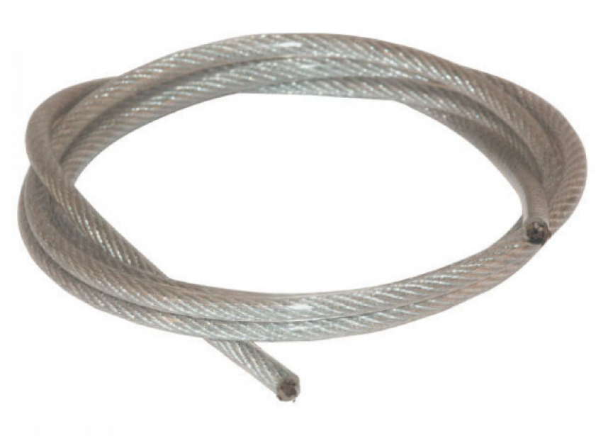 Kabel buigzaam staal nylon Ø2.5mmx1m (op haspel per 300m)