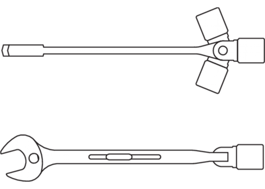 Steekdopsleutel 534 15mm Gedore