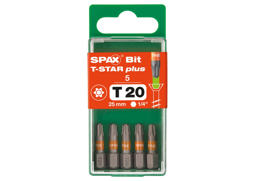 Bit T20 - 25mm /5st SPAX 