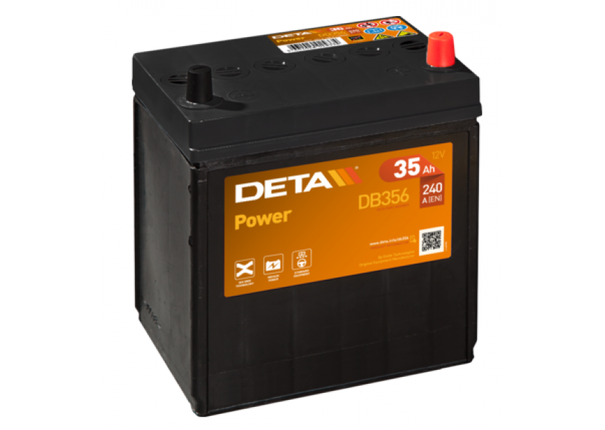 Batterij 12V 35Ah 240A onderhoudsvrij 187x127x220mm