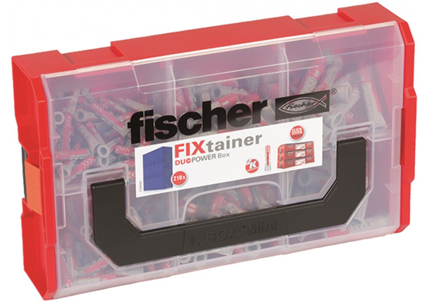 Assort. DuoPower pluggen FixTainer/210st Fischer (536161)