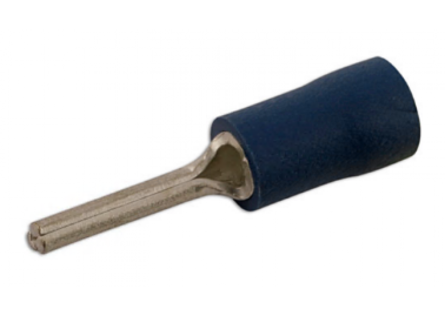 Kabelschoen pen 12mm blauw /100st (1.5-2.5mm²) Connect 30193