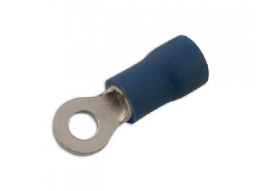 Kabelschoen ring Ø 4.3mm blauw /100st (1.5-2.5mm²) Connect 30183