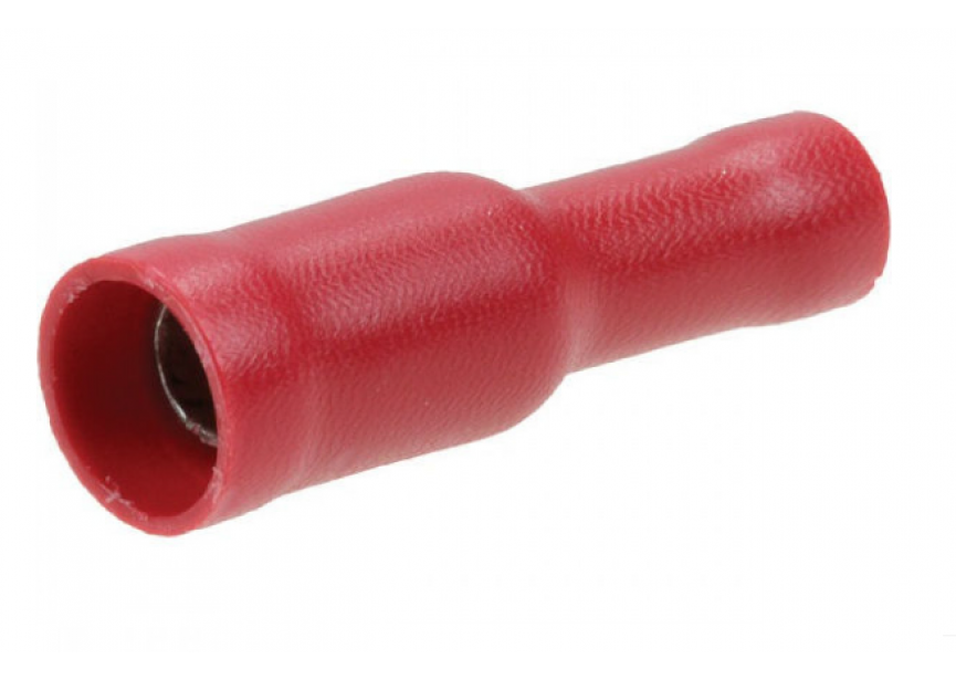 Kabelschoen rond F 4.0mm rood /100st (0.5-1.5mm²) Connect 30140
