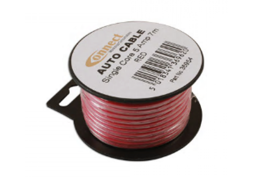 Autokabel  5A 0.65mm² 7m rood Connect 36954