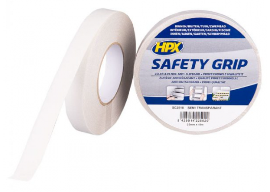 Anti-slip tape semi-transp. 25mmx18m HPX 