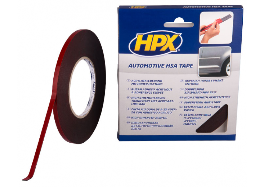 Dubbelzijdige tape HSA  6mmx10m HPX (automotive)