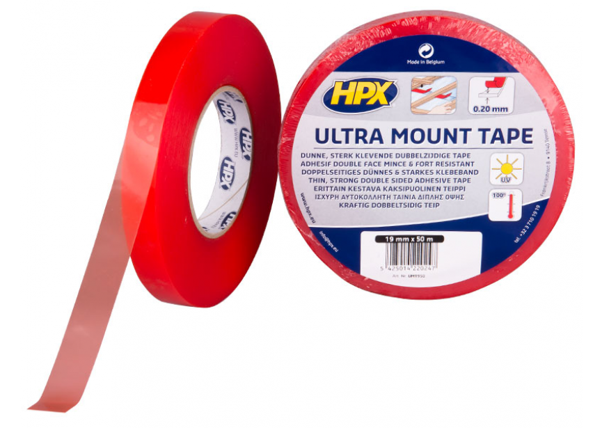 Dubbelzijdige tape Ultra Mount 19mmx50m HPX