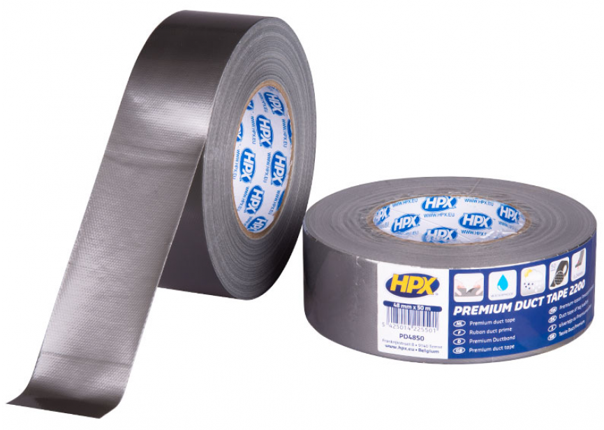 Duct tape HPX 2200 zilver 48mmx50m Premium