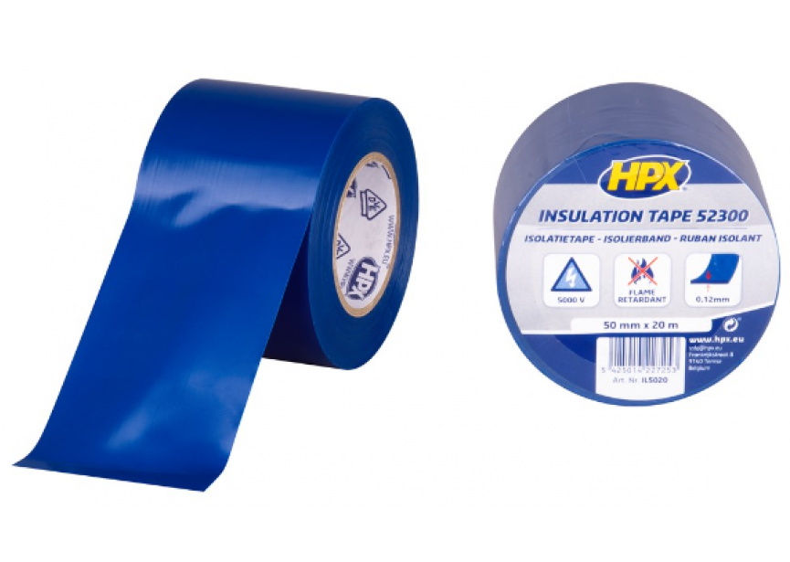 Isolatietape HPX 52300 50mmx20m blauw 