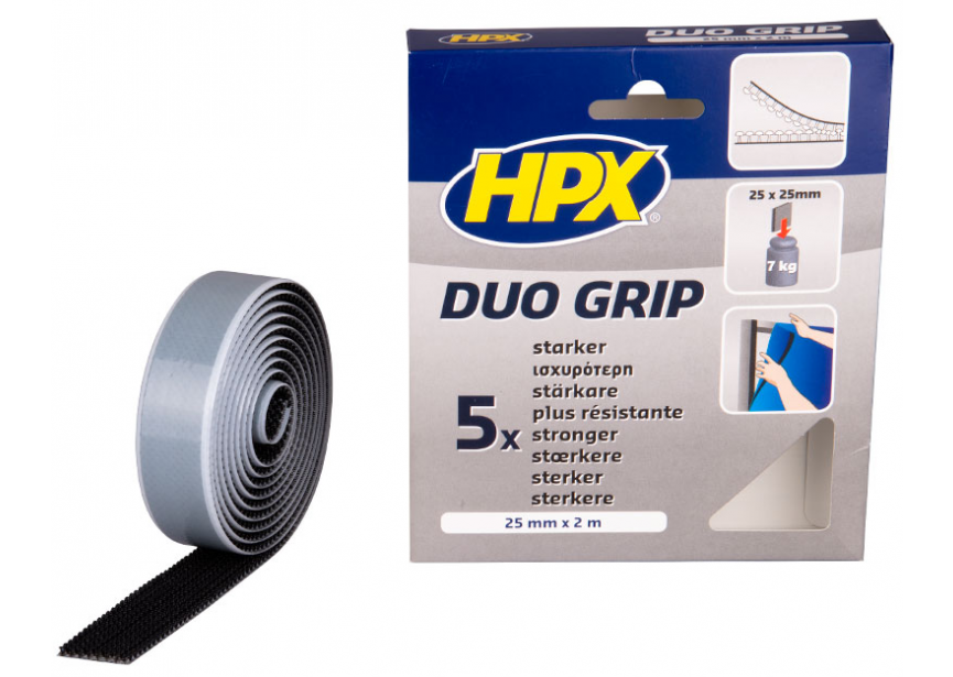 Zelfklevende klittenband Duo Grip HPX 25mmx2m