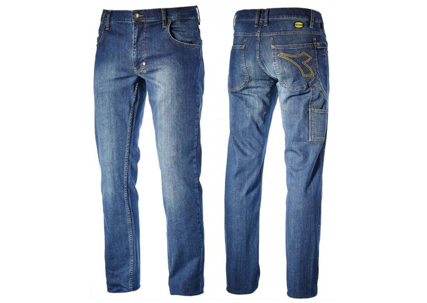 Werkbroek jeans blue bleach denim L Diadora (702.159590 C60002)