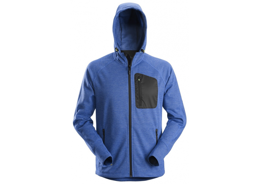 Vest FW fleece hoodie 8041-5604-005 M kobaltblauw