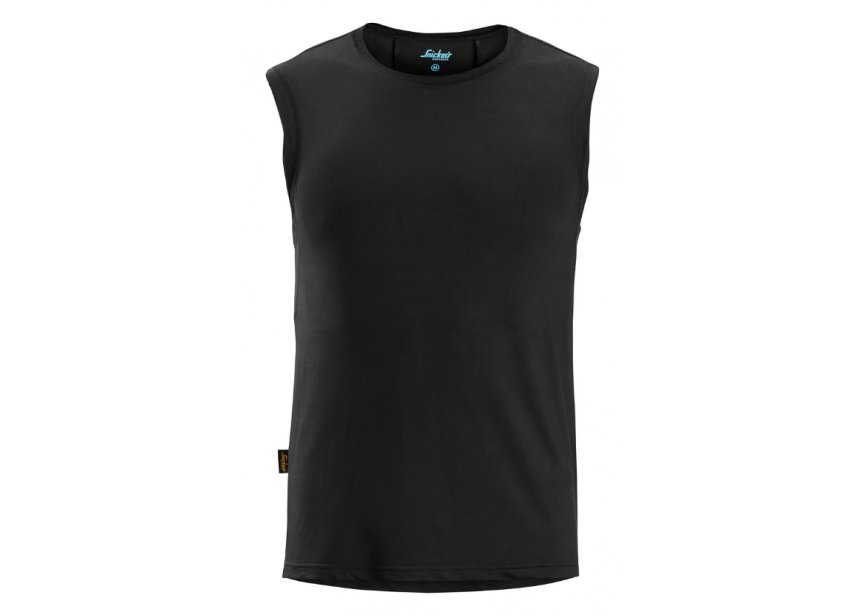 T-shirt LW Tanktop 2911-0400-005 M zwart mouwloos shirt