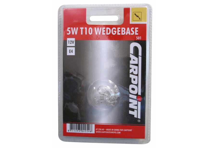 Autolamp 12V-5W-T10 wedgebase /2st (07.250.48)