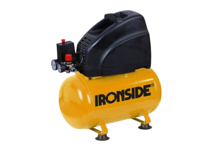 Ironside compressor IRC 180-6 (olievrij) 8bar 6L 180L/min 1.5PK (IR202230)