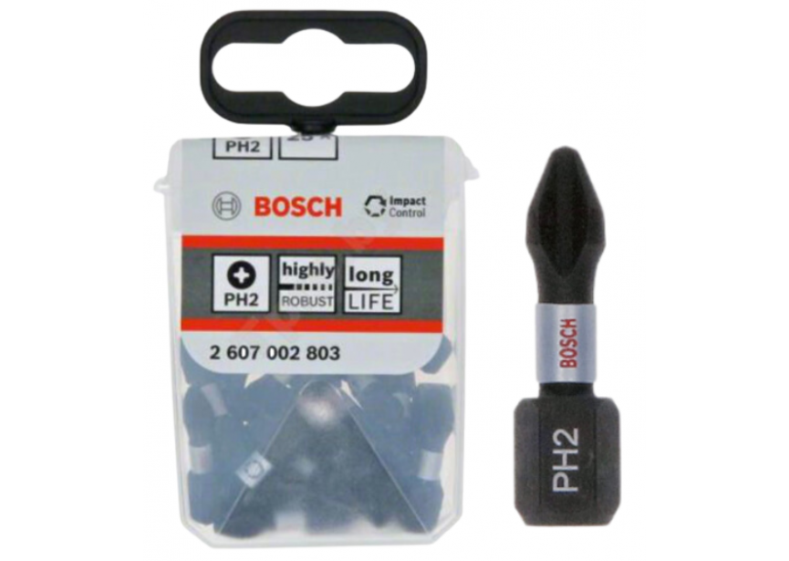 Bit impact PH2 x 25mm /25st Bosch TicTac (2.607.002.803)